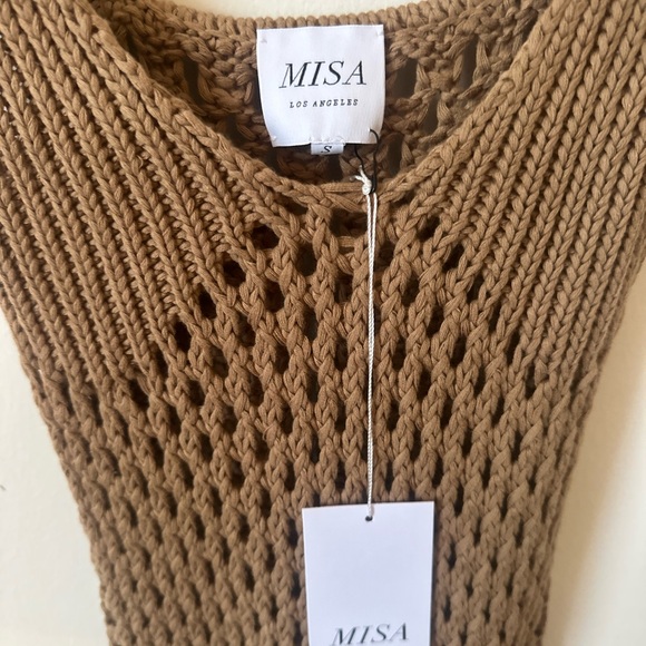 NEW MISA LOS ANGELES ursula slip in mocha Size Small - Picture 3 of 4